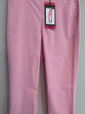 REPOSHING from Farah’s Costco Pallet. Pink/White Striped Capri Pants.